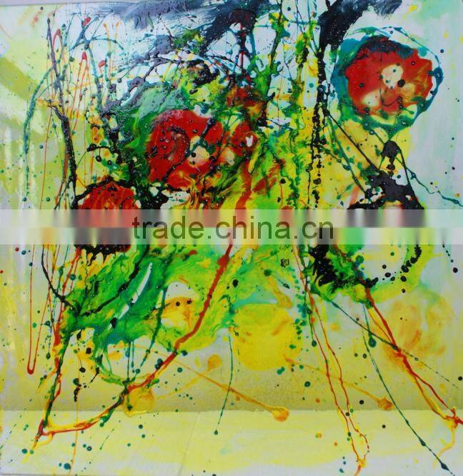 New Design Corridor Wall Glass Decorative Painting For Hotel