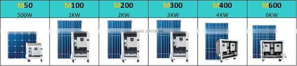 High Convenience 6000W 220V Power Output Solar System Home
