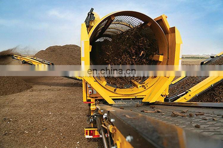 Rotary type wood chips garbage firewood trommel screen factory price