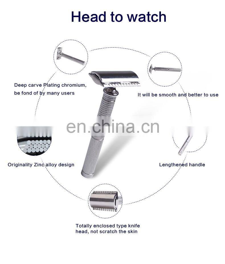 China high quality zinc alloy safety razor manufacturers Trousse de maquillage