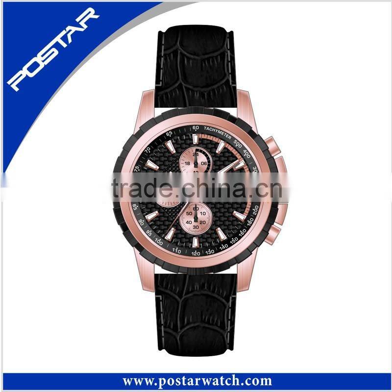 Special Design Dial Watch With Three Rostating Disc OEM Watches
