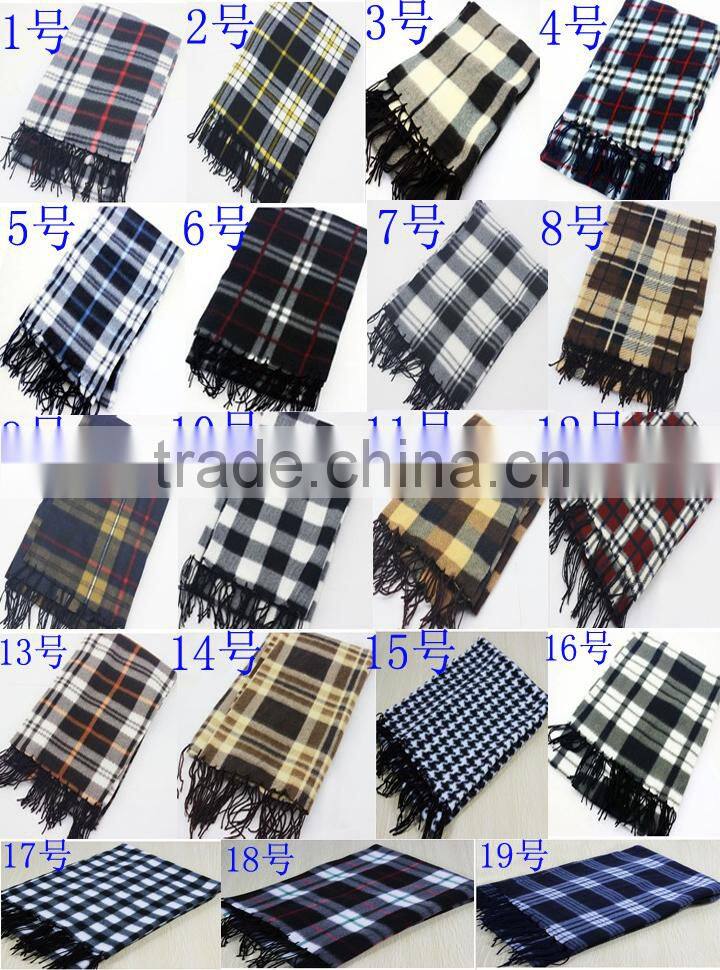 Polyester wool winter men scarf