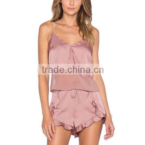 Girls sexy shorts ladies sleepwear woman night wear lady night wear clothing women two piece pajamas
