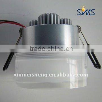 3W led rgb down light round ABS external electrical source