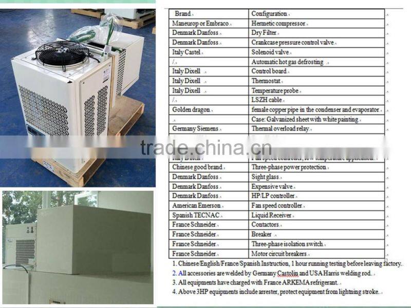 0.75-3hp freezing room with monoblock unit