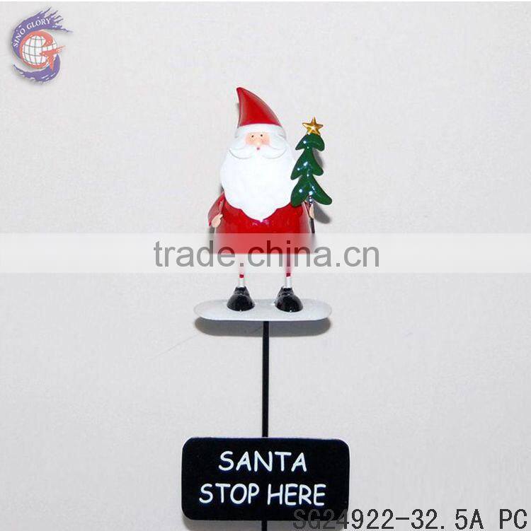 outdoor christmas decorations santa claus stick