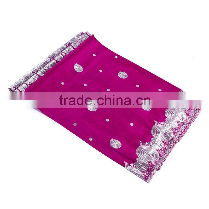 Mitaloo George Lace African Raw Silk George Fabric for Cloth and Party Dress MGP1004