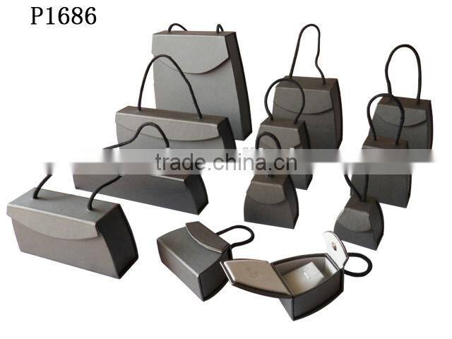 P1686W2 Cardboard Paper Watch Box wIth Snap