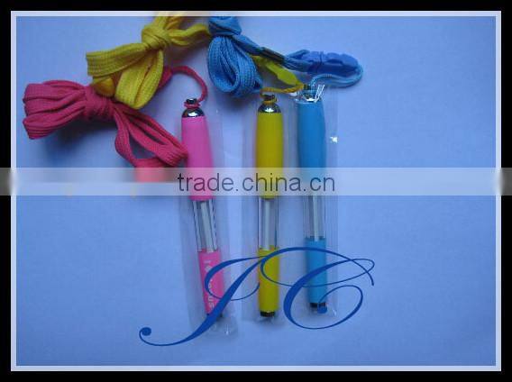 2015 new promotional ball pen with lanyard OEM factory b-556