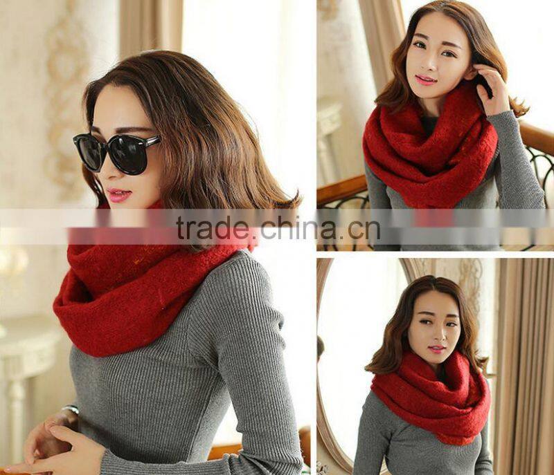 2015 Newest Design Circle Loop Boucle Yarm Fashion Winter Lady Scarf
