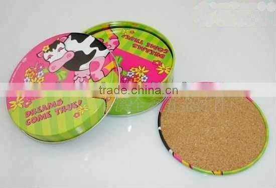 Tin Cup Mat With Cork