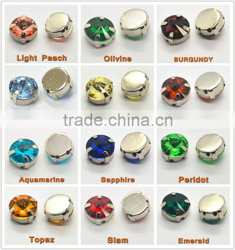 Rhinestone with metal setting ,welding metal setted rhinestone
