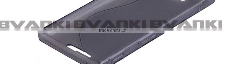 S-Line Flexible Soft Gel Tpu Silicone Skin Back Case Cover For Sony Xperia C3 D2533 tpu mobile phone case for sony xperia c3