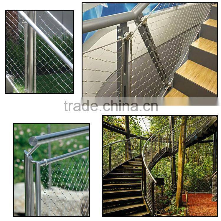 Stainless steel woven type stair cable mesh
