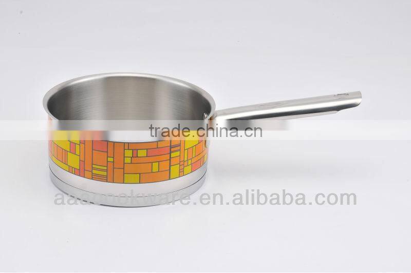 Colorful Stainless Steel decal kitchenware sets for wholesale