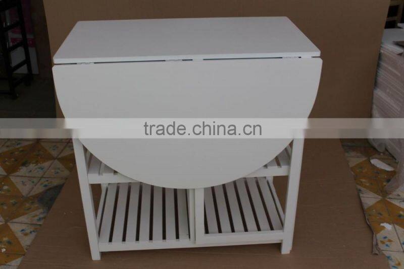 white foldable kitchen table