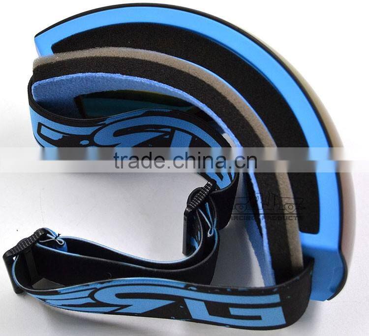 BJ-MG-018A Top Quality Transparent Three Layer Foam Snowboard Goggles