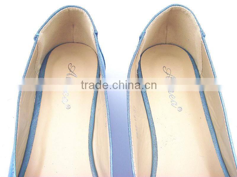 new fashion shining flower with diamond lady flat shoe dress shoes in stock