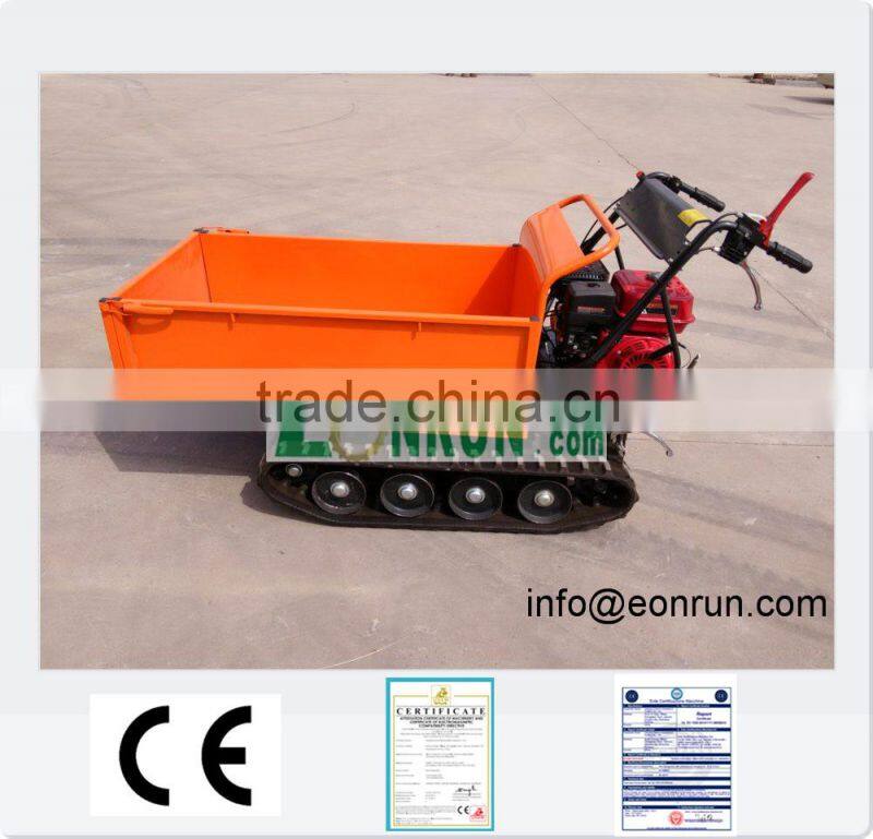 All terrain mini dumper for garden with petrol engine