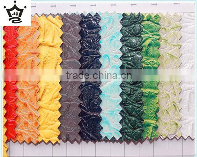 crocodile pattern factory price pvc leather for bags made in china