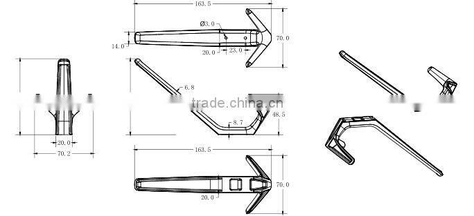 Cheap antique brass coat hook