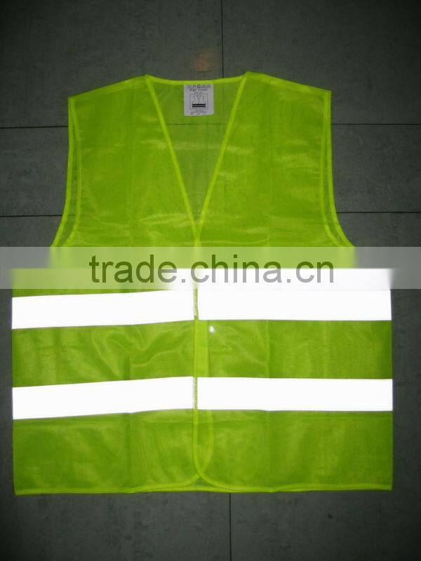 high visibility traffic safety vest fabric