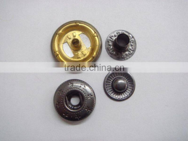 18mm anqi-brass washable dry cleaning snap button