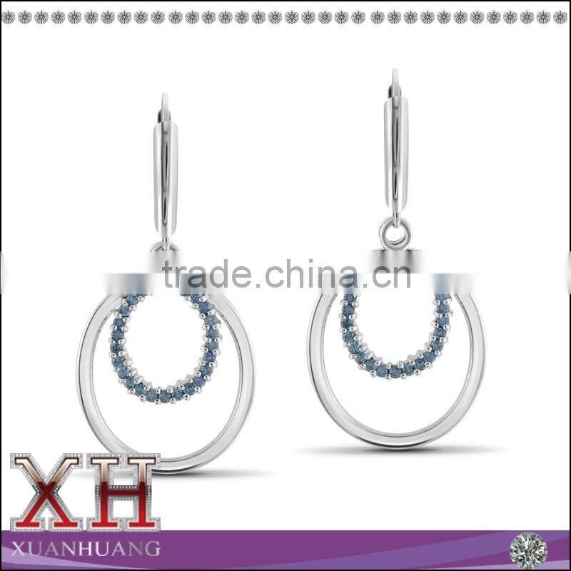 Hot Sale Alibaba Double Circle Drop Earrings