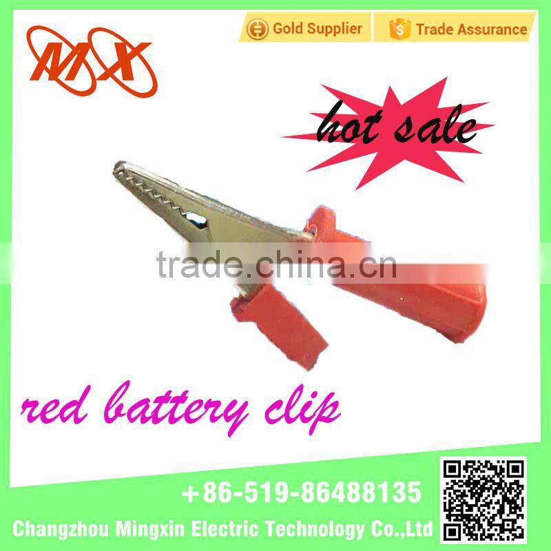 Wholesale Black and Red rubber stainless steel Alligator clip