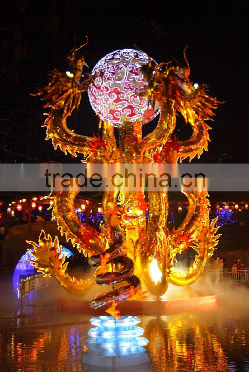 in water dragon lantern