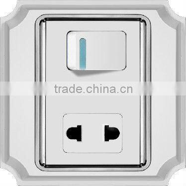 3 -10 Gang Switch with 2 Pin Socket