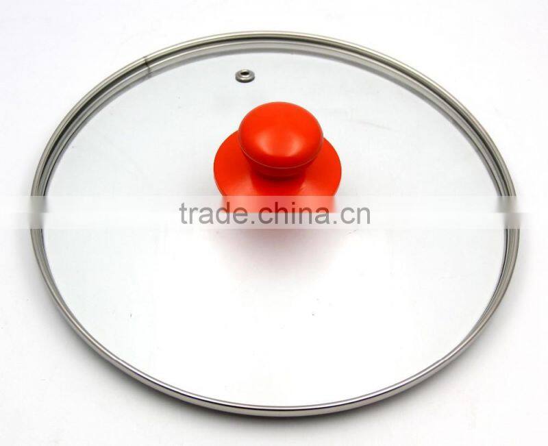 factory directly supplies red knob for round glass lid
