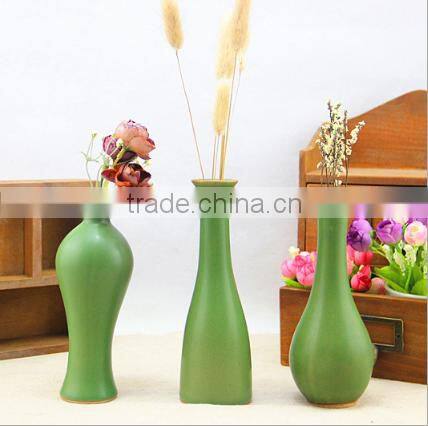 Handmade Antique Turquoise Ceramic Flower Vase HY0557