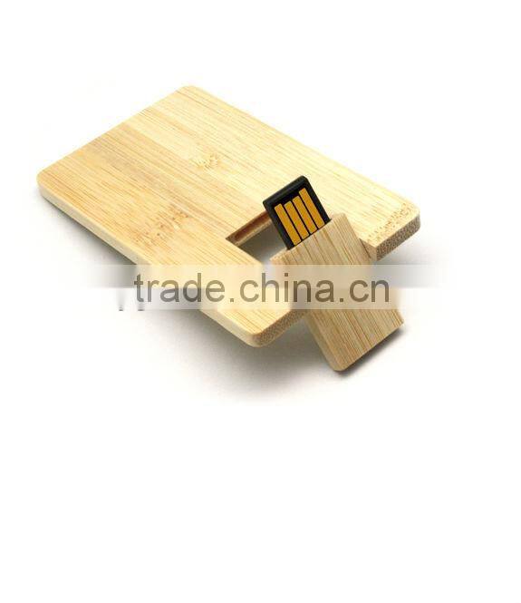 Promotional Gift Wooden Wooden Business Card USB Flash Drive