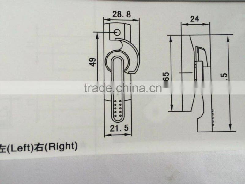 Aluminium Crescent Lock,Window Crescent Lock