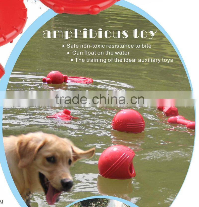 Soft &Durable Chew Rubber Dog Toys Water Land Amphibious Toys