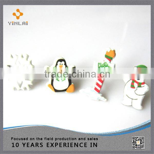 Fashion christmas epoxy paper brads