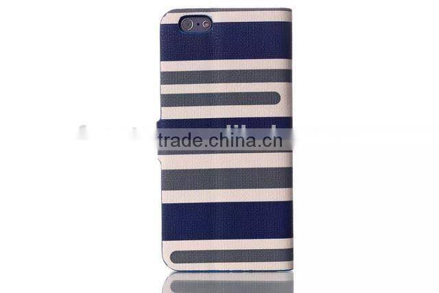 Hot Selling Classical Stripe for iphone 6 custom case F-IPHLC010