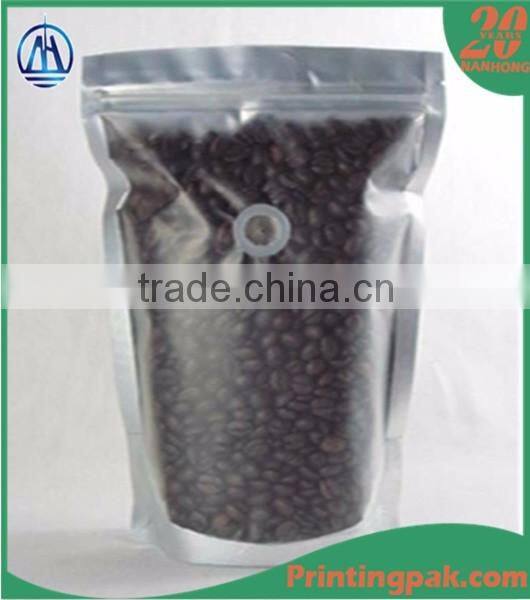 Brown Kraft Paper with composite Kraft aluminum foil bag/Bag with One-way Degassing Valve