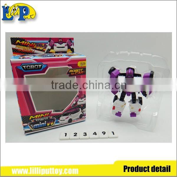 cheap plastic intelligent transform robot toys for kids