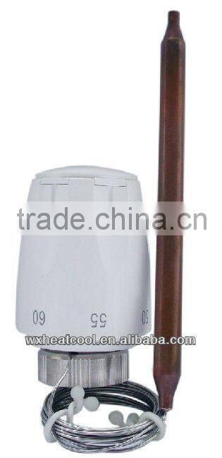 Thermostatic head with Heimeier style liquid-filled immersion sensor TF-37/38