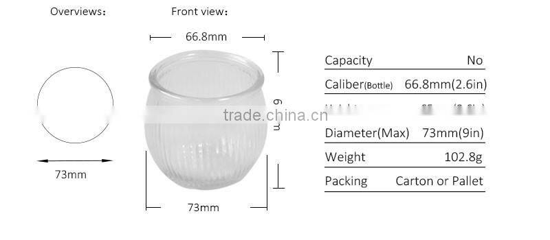 China direct factory top quality glass Candlestick