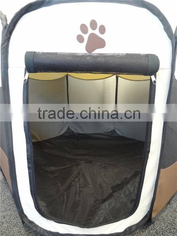 PAW printing Pet Playpen Dog Cat Soft Crate Cage Tent Travel Puppy Portable Exercise