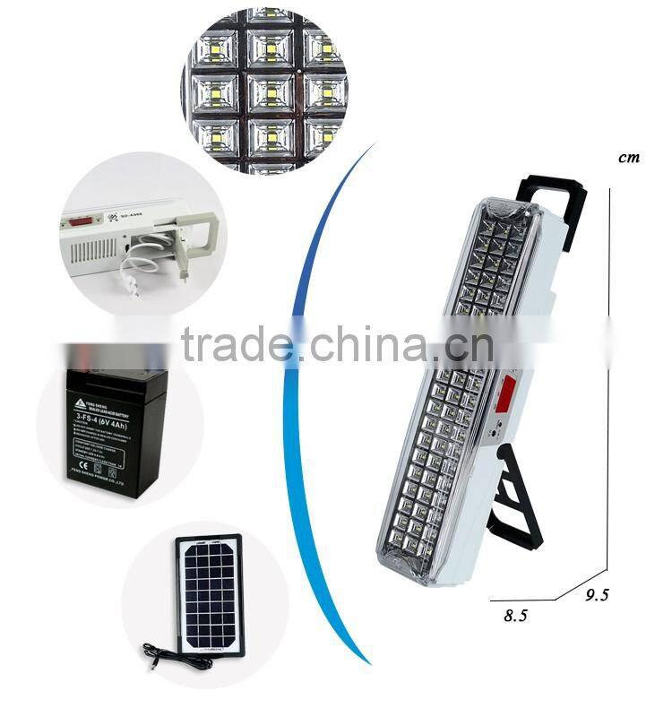 Led dp rechargeable emergency light with 60pcs SMD