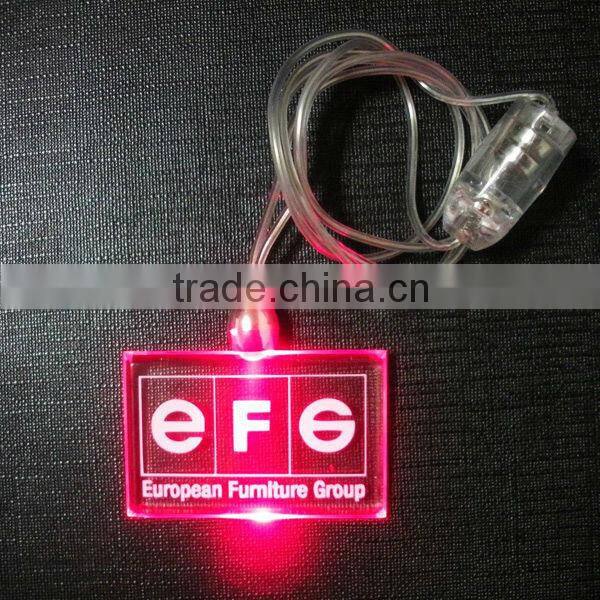 led flashing magnet dolphin necklace