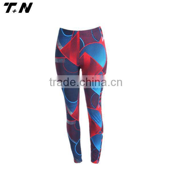 ladies stretchy 3D printed jogging Gym yoga leggings