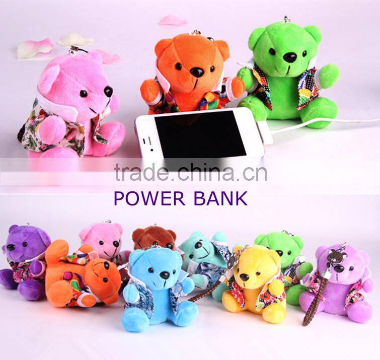 5200mAh power bank portable battery charger teddy bear design wholesale