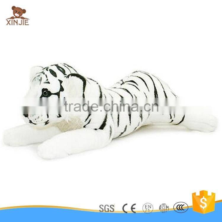 custom white tiger plush toy new design cute stuffed white tiger soft toy