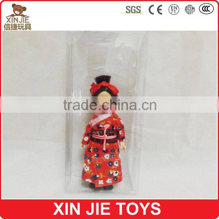 Japanese girl plastic doll cheap plastic national doll wholesale eyes moving plastic national doll