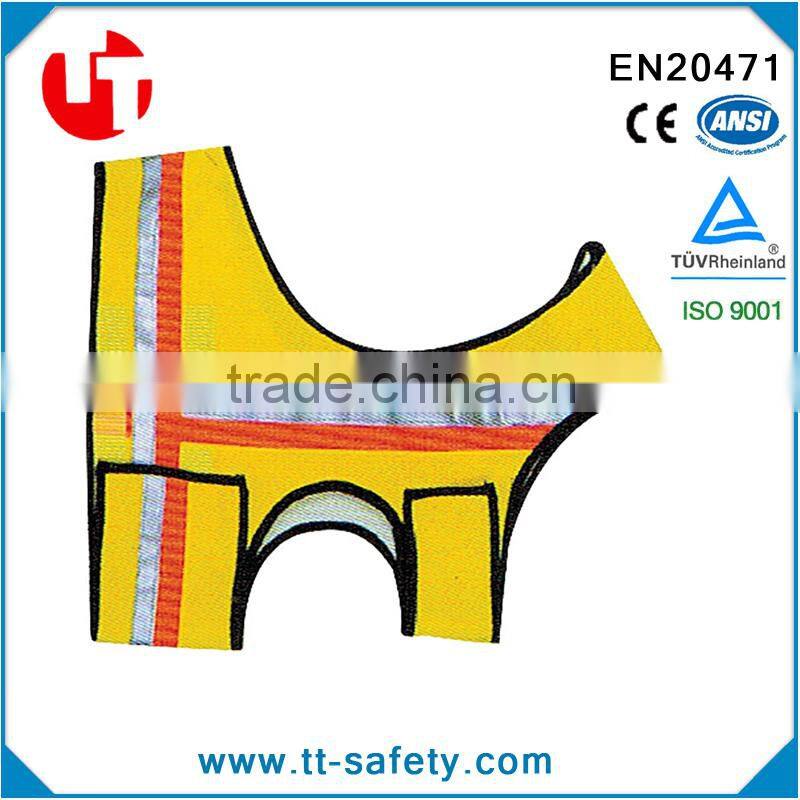 Ce Lightweight & Comfortable High Visibility Reflective Dog Vest With Adjustable Strap And Florescent Reflectors